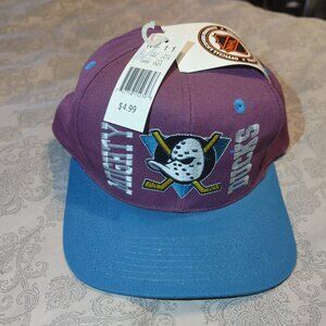 Anaheim Mighty Ducks Vintage 90s NHL Snapback Hat NWT Hockey Baseball Cap